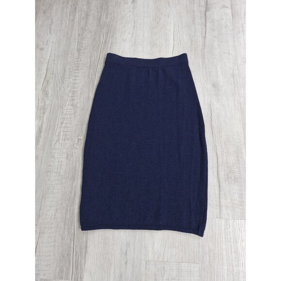 St. John Separates Knit Navy Blue Pencil Skirt Size 8, Made In USA - Picture 2 of 7